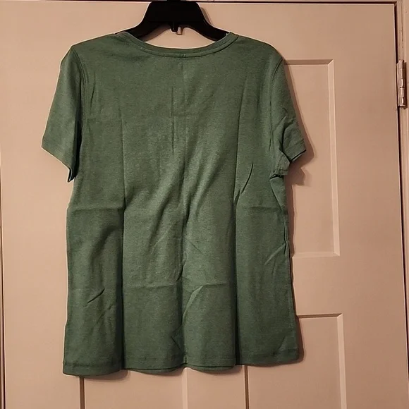 NWT. Christopher & Banks. Short sleeve green/teal top. XL - Picture 3 of 7